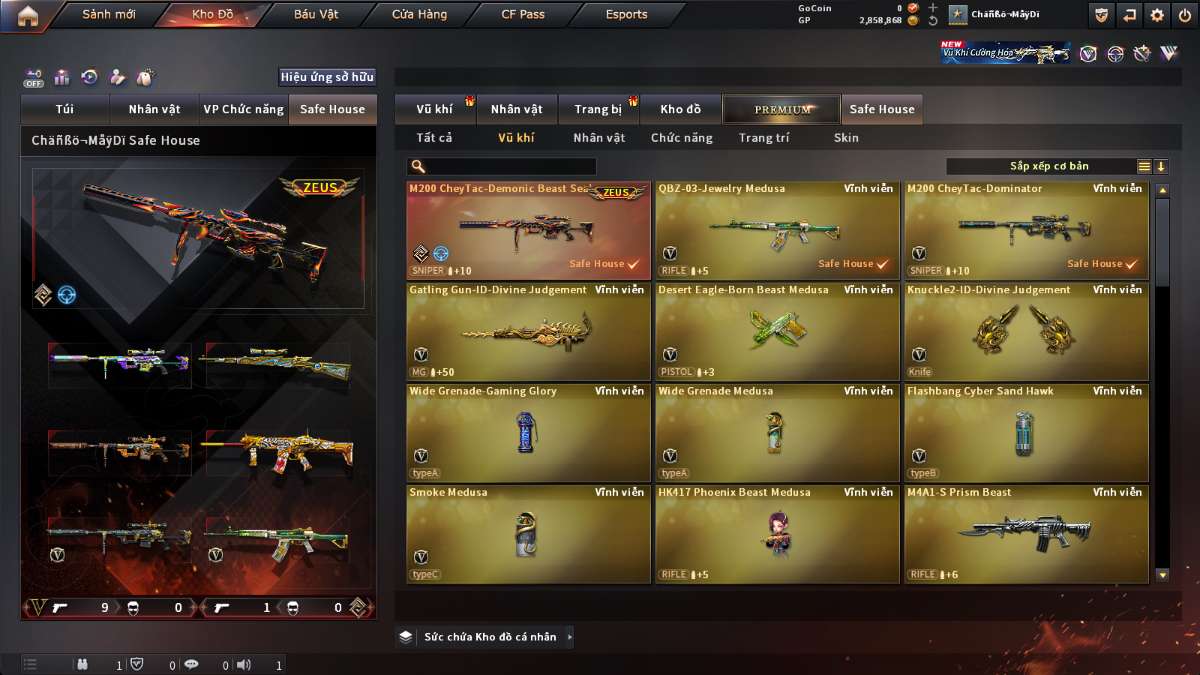 shop acc cf uy tin gia re